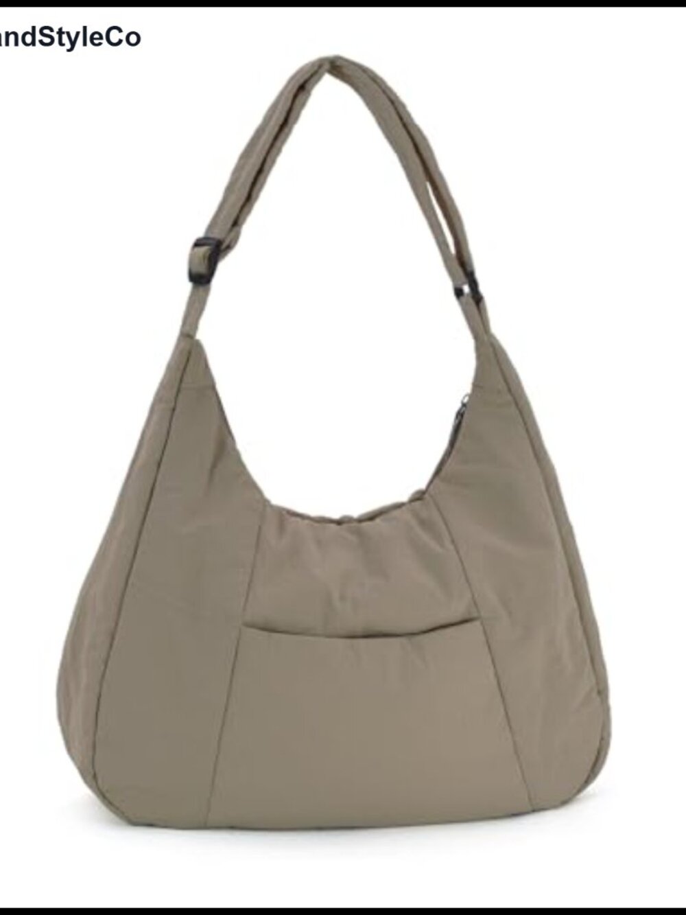 Large Nylon Crossbody Hobo Shoulder Bag Tote Puffer Handbag Women